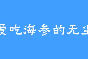 爱吃海参的无尘