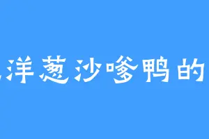 爱吃洋葱沙嗲鸭的白龙