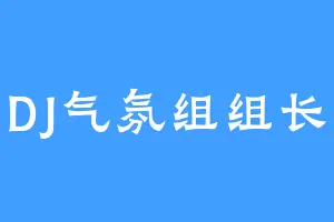 DJ气氛组组长