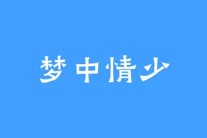 梦中情少