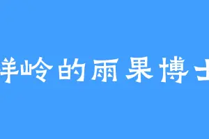 祥岭的雨果博士
