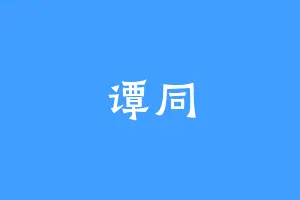 谭同