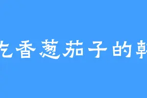 爱吃香葱茄子的韩枫