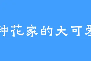 种花家的大可爱