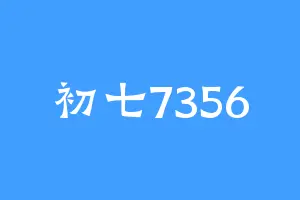 初七7356