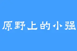 原野上的小强