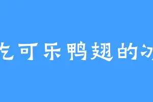 爱吃可乐鸭翅的冰影