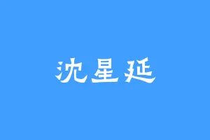 沈星延