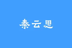 秦云思