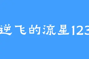 逆飞的流星123