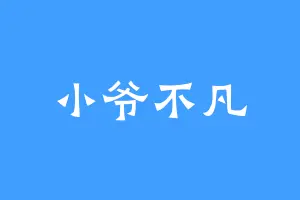 小爷不凡