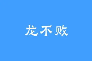 龙不败